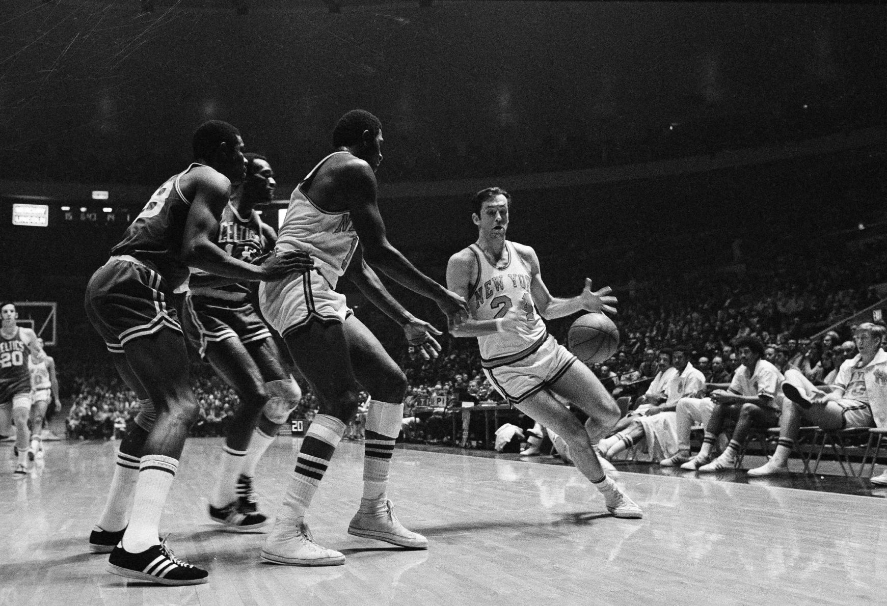 Willis Reed, Bill Bradley, Jim Barnes, Tom Sanders